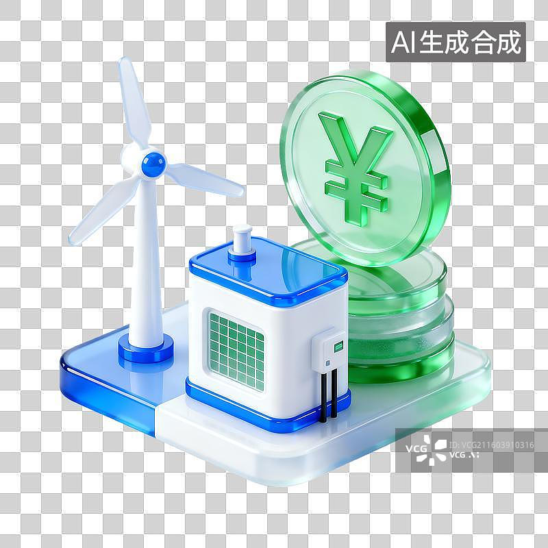 【AI数字艺术】能源环保图标图片素材