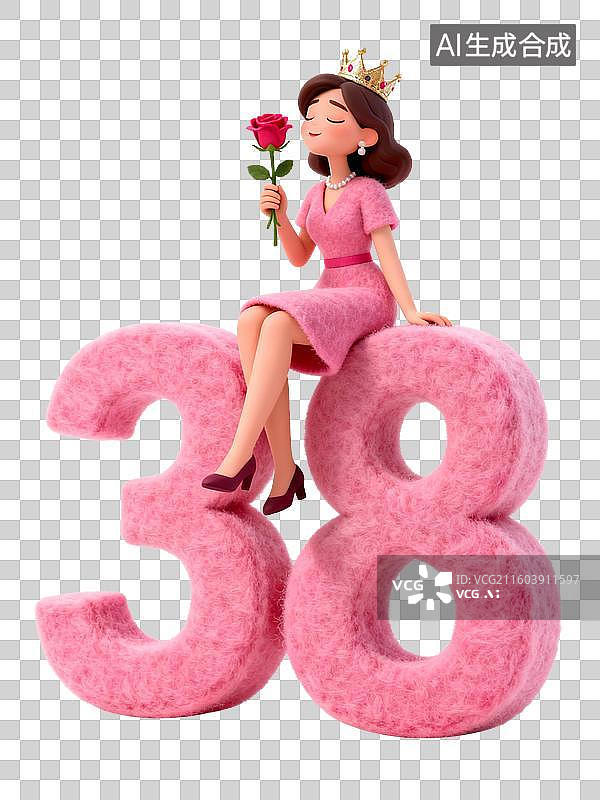 【AI数字艺术】三八国际妇女节女性插画图片素材