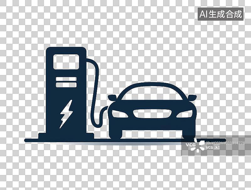 【AI数字艺术】汽车加油图标图片素材