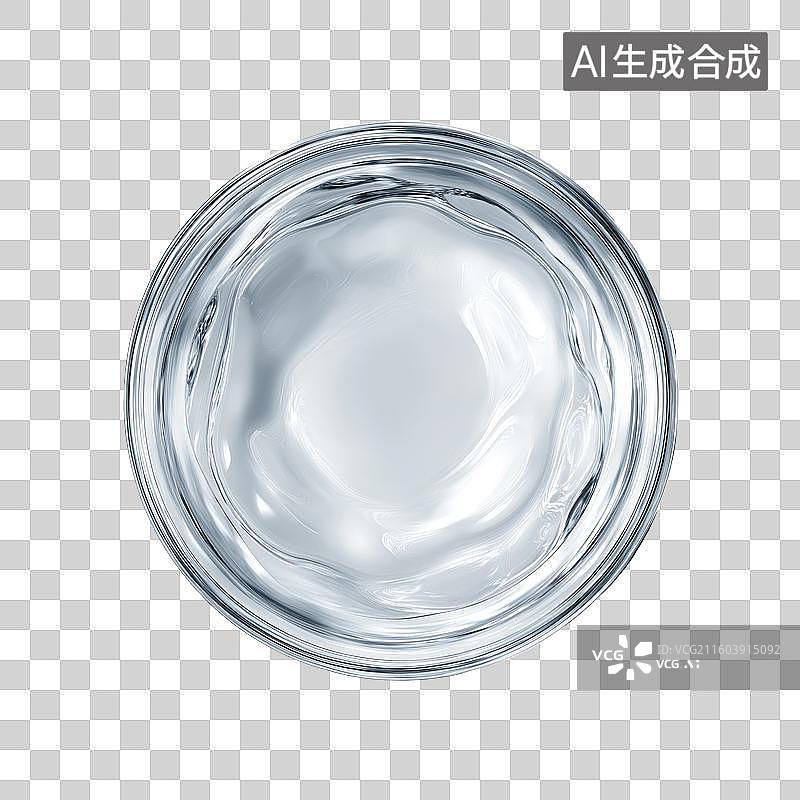 【AI数字艺术】透明液体中的气泡流动图片素材