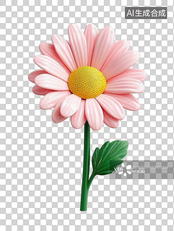 【AI数字艺术】雏菊花枝图片素材