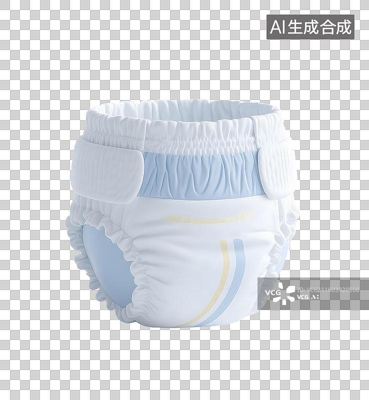 【AI数字艺术】AIGC:婴儿纸尿裤，元素免抠图形图片素材