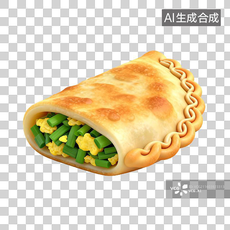 【AI数字艺术】绿豆蛋馅美味酥皮图片素材