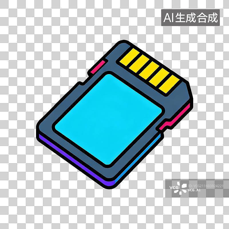 【AI数字艺术】相机内存卡图片素材