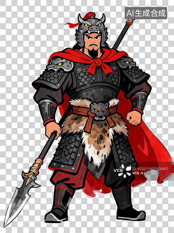 【AI数字艺术】古装将军人物项羽图片素材