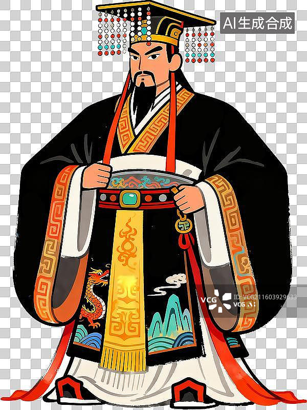 【AI数字艺术】古代帝王形象图片素材