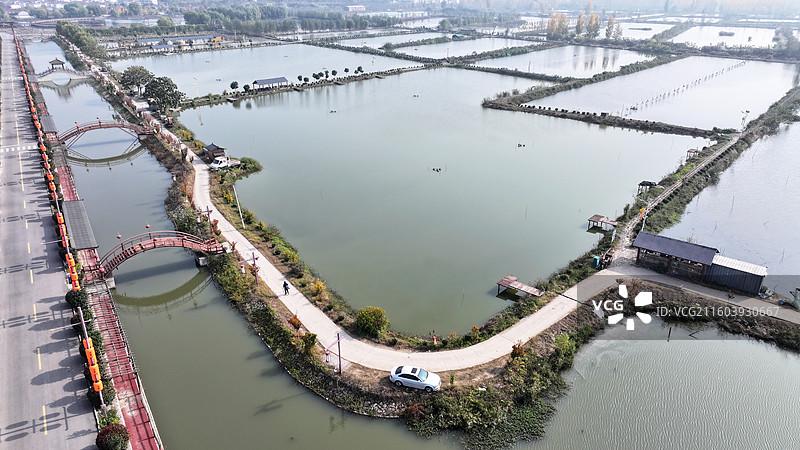 江苏省徐州市铜山区柳泉镇北村楼山湾湖光田园度假区图片素材