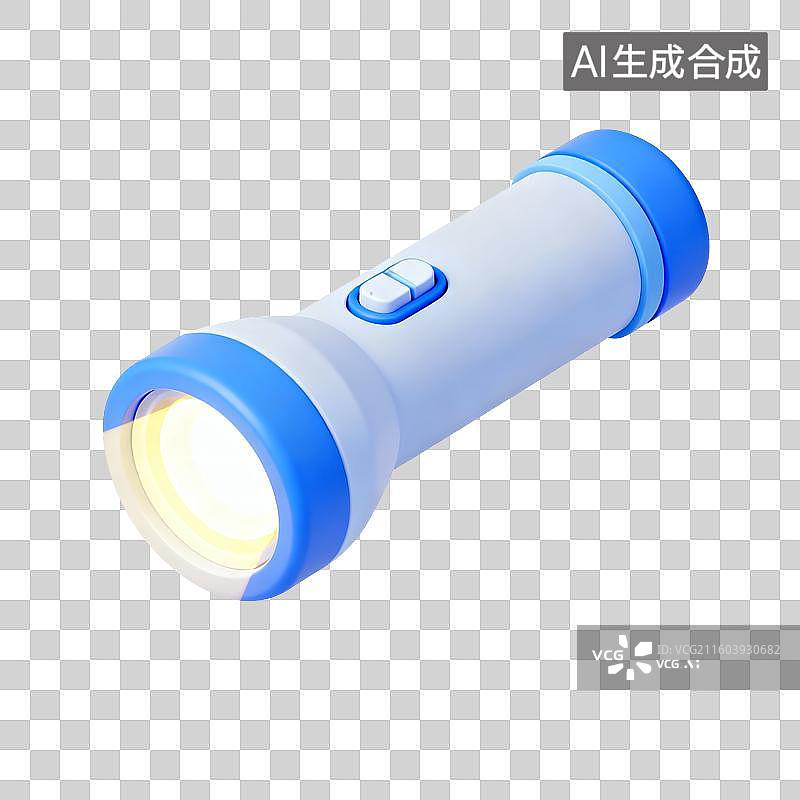 【AI数字艺术】手电筒插画图片素材