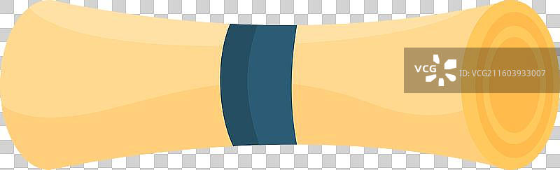 庆祝毕业的卷轴式毕业证书图片素材