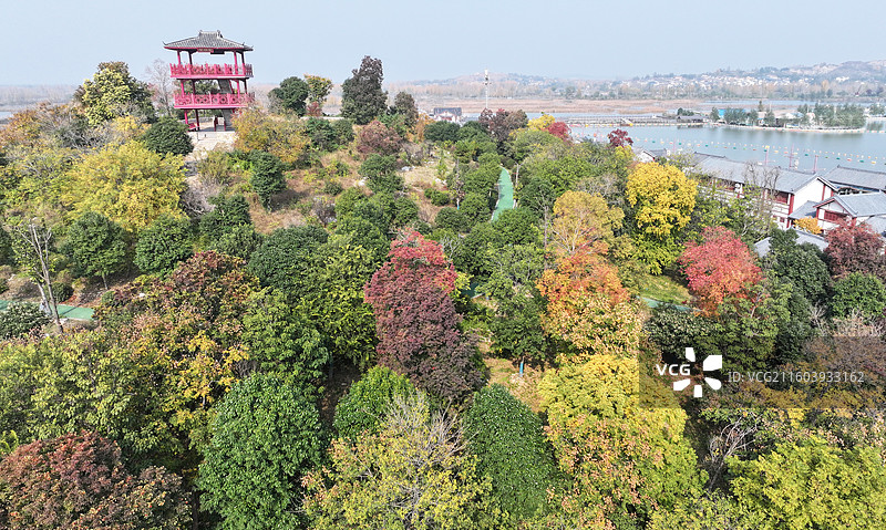江苏省徐州市铜山区柳泉镇北村楼山湾湖光田园度假区图片素材