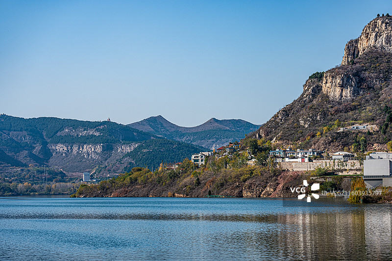 卧虎山水库北岸掠影图片素材