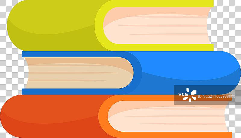 叠起来的彩色书籍形成一座小塔图片素材