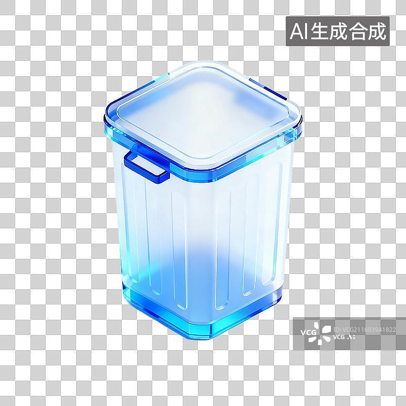 【AI数字艺术】3d磨砂玻璃科技感元素图片素材