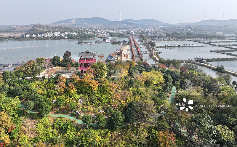 江苏省徐州市铜山区柳泉镇北村楼山湾湖光田园度假区图片素材