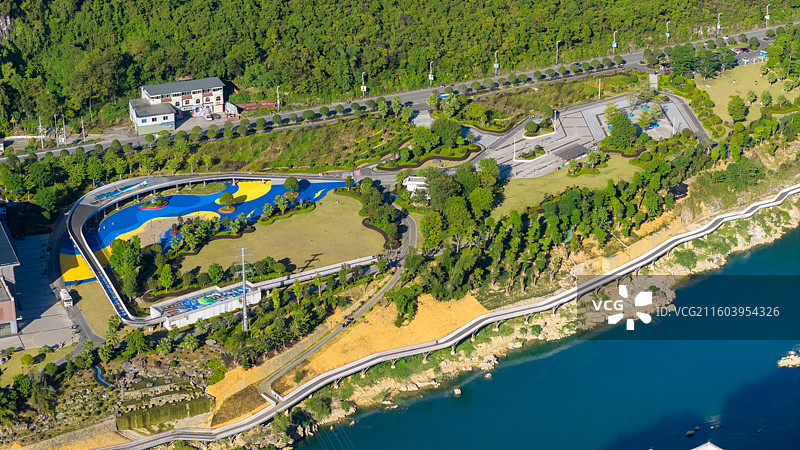 广西河池市宜州区龙江北岸滨江公园图片素材