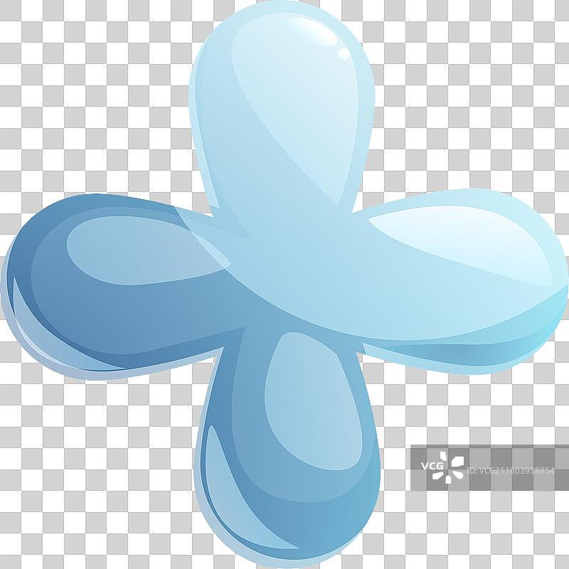 象征医疗保健和医学的蓝色十字图片素材