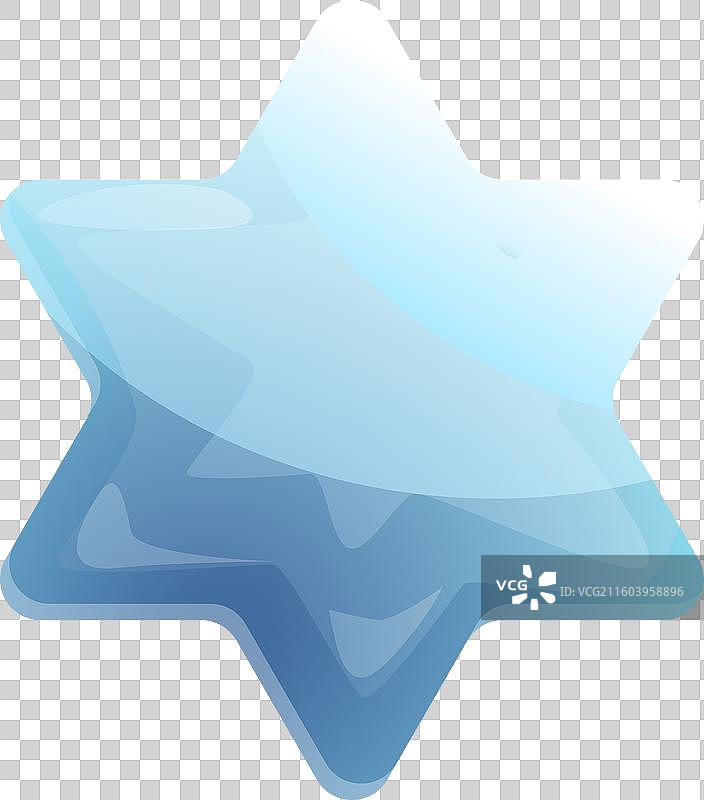 闪耀的蓝色大卫之星图片素材