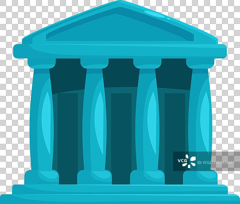 代表历史的古希腊神庙建筑图片素材