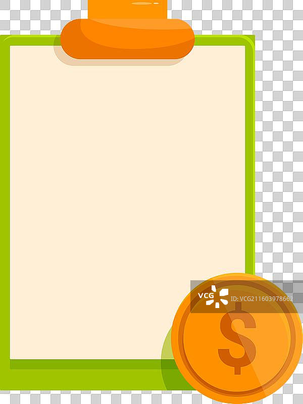 代表商业协议的剪贴板图片素材