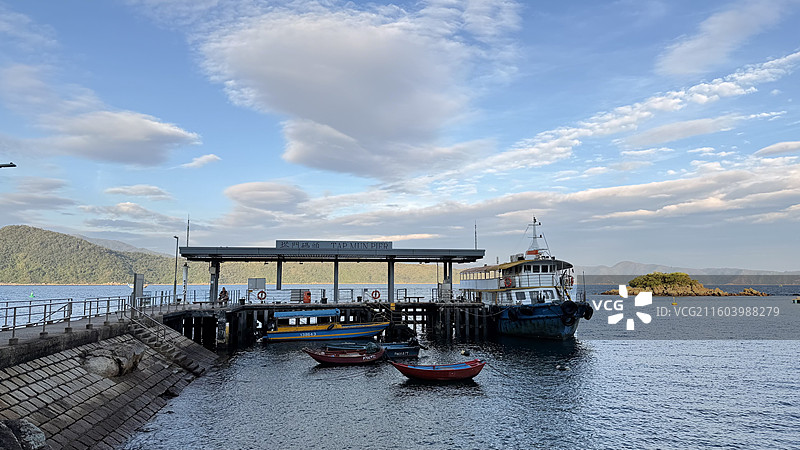 香港塔门码头图片素材