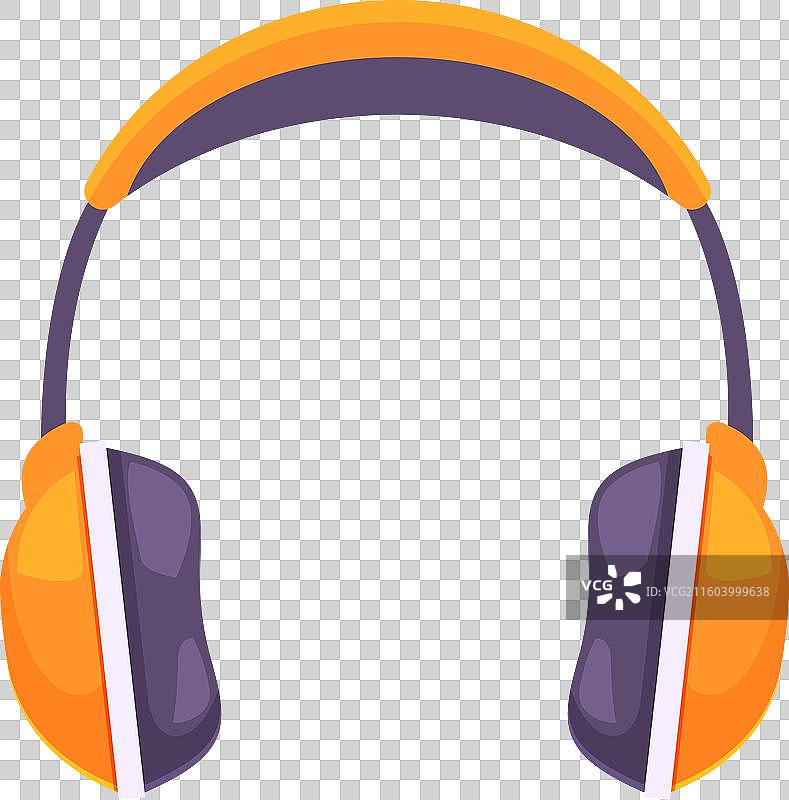 现代耳机，白色背景上孤立图片素材