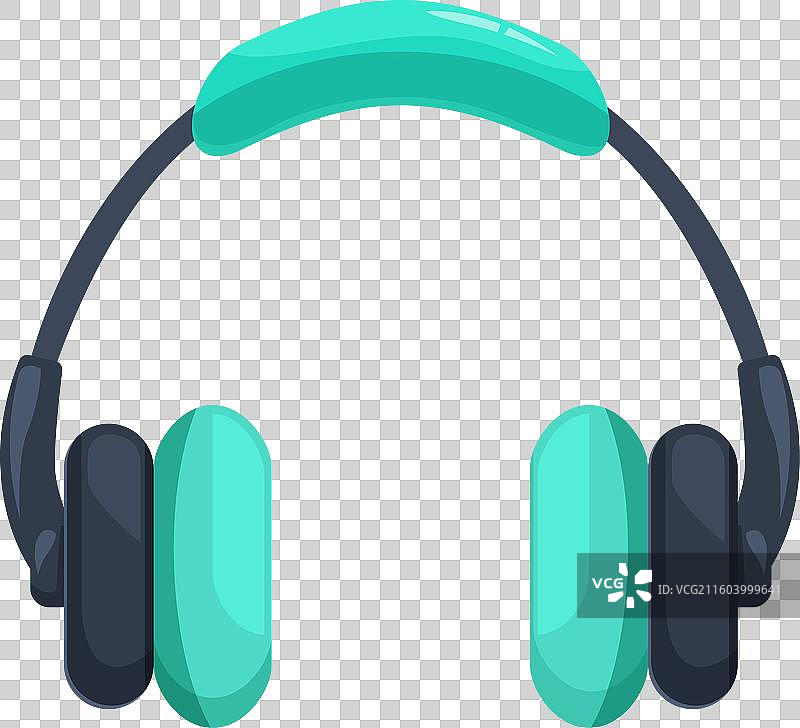 现代无线耳机，孤立在白色背景上图片素材