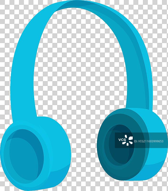 现代无线耳机，孤立在白色背景上图片素材