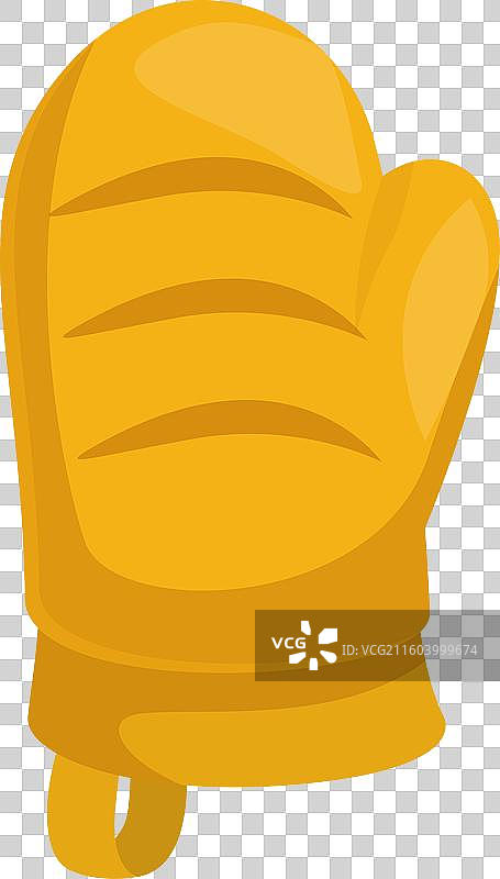 用于安全操作的黄色隔热手套图片素材