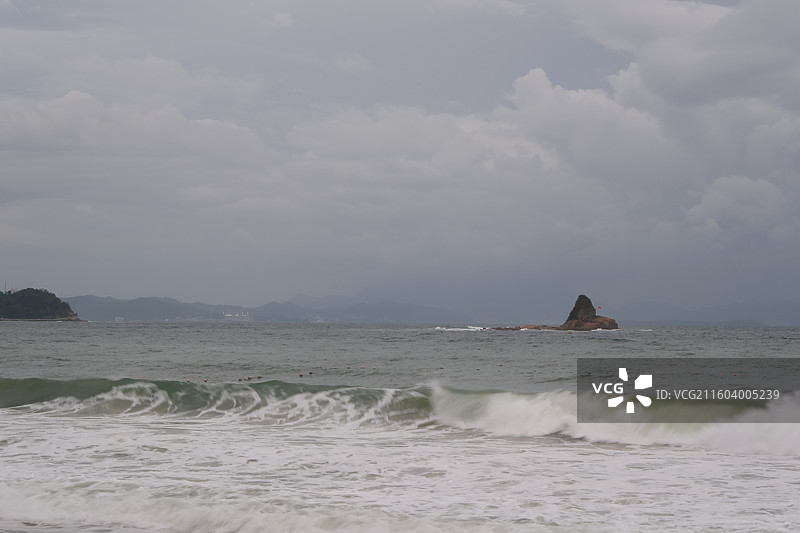 广东深圳大梅沙海滨公园自然风光图片素材