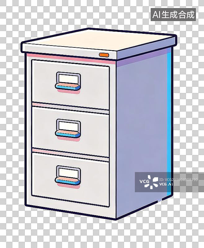 【AI数字艺术】免扣抽屉柜子元素图片素材