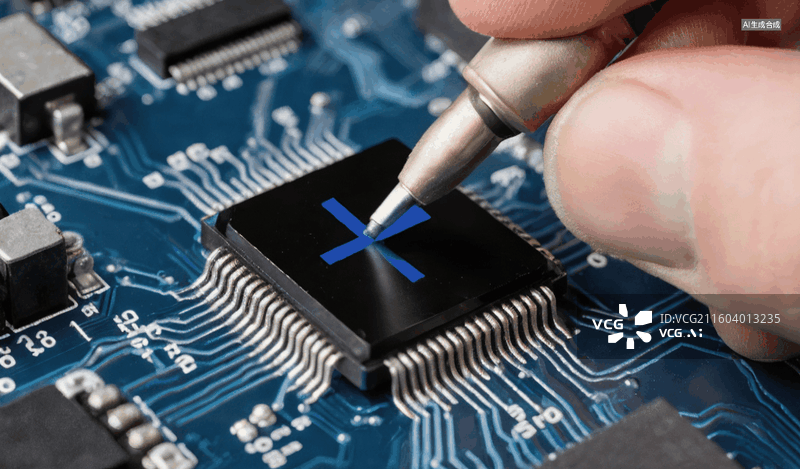 【AI数字艺术】芯片维修图片素材