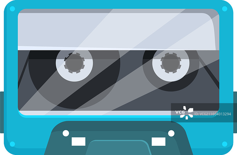 蓝色的音频盒式录音带播放音乐图片素材