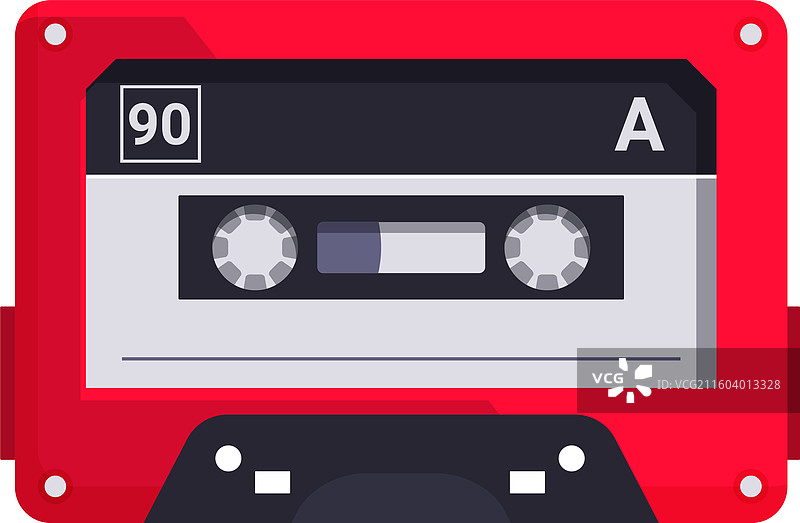 红色录音磁带播放音乐图片素材