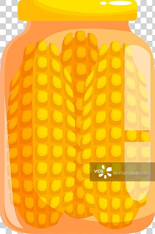 玻璃罐保存甜玉米过冬图片素材