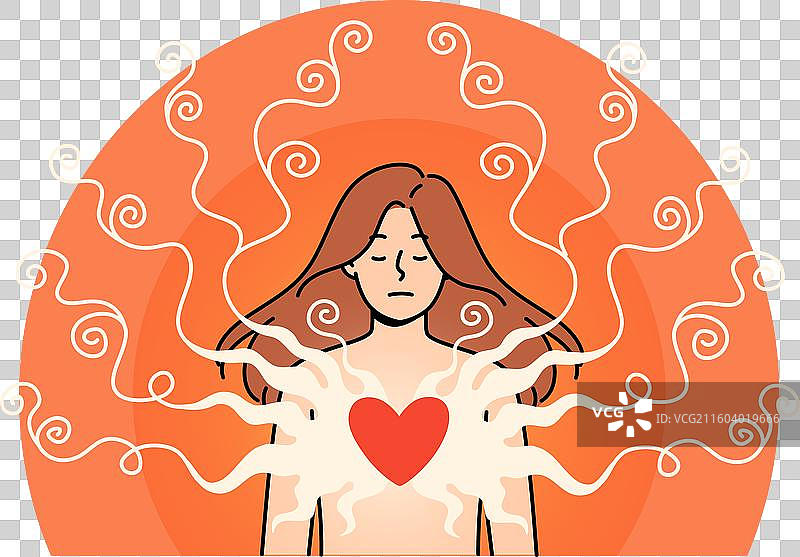 有毒的关系给女性带来压力和痛苦图片素材