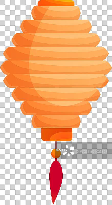 橙色中国灯笼悬挂着红色图片素材