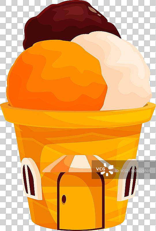 代表甜蜜梦想的冰淇淋屋图片素材