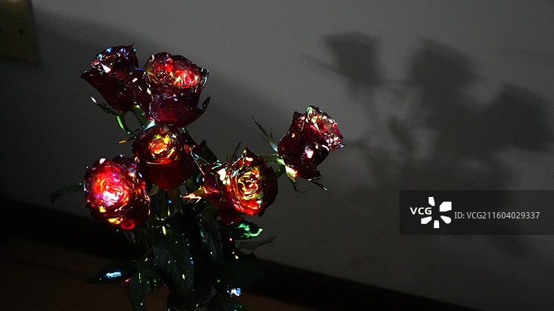 荧光玫瑰图片素材