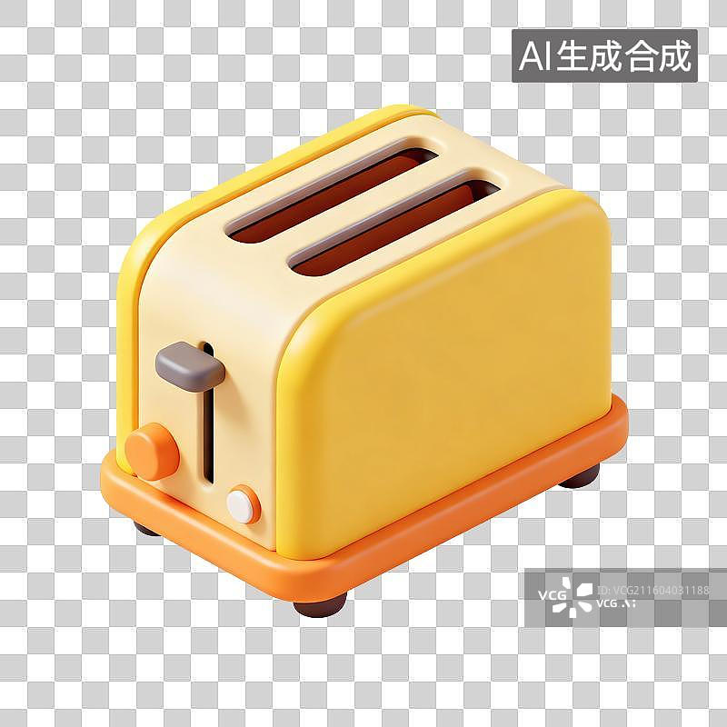 【AI数字艺术】烤面包机插画图片素材