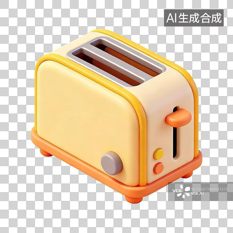 【AI数字艺术】烤面包机插画图片素材