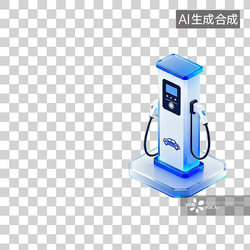 【AI数字艺术】磨砂玻璃科技风元素建模图片素材