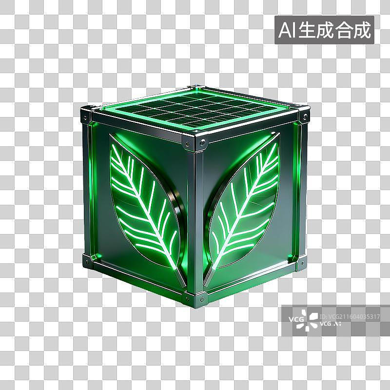 【AI数字艺术】磨砂玻璃科技风元素建模图片素材