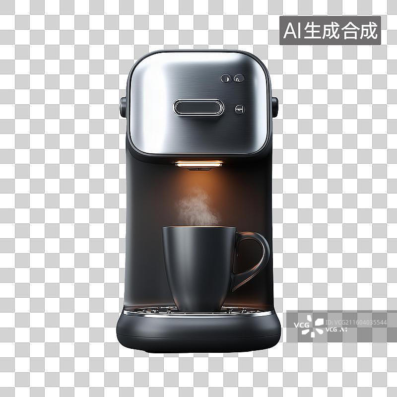 【AI数字艺术】咖啡机3D图标图片素材