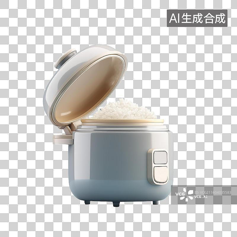【AI数字艺术】电饭煲3D图标图片素材
