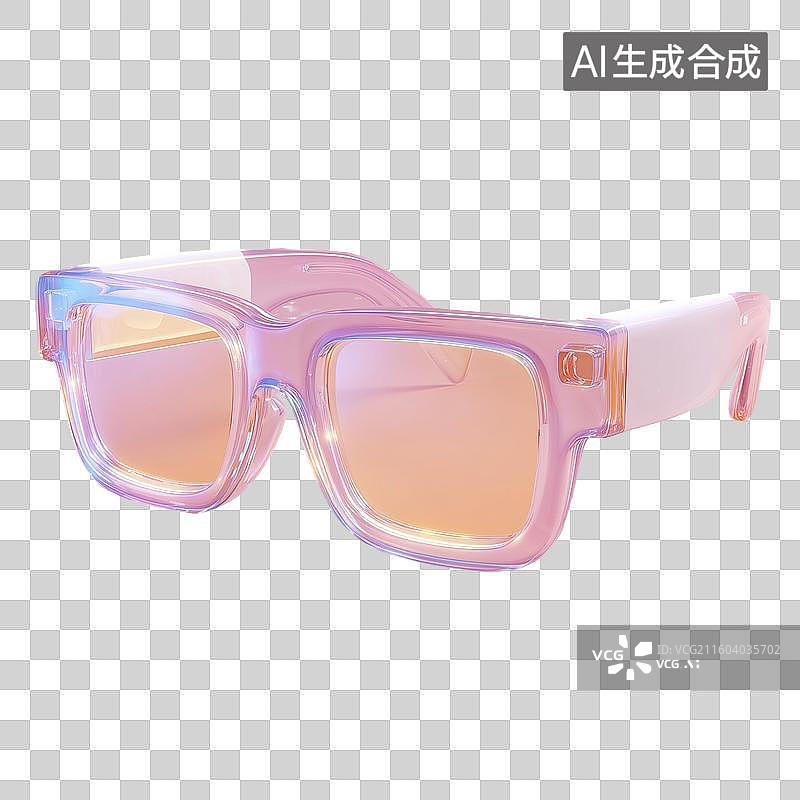 【AI数字艺术】黏土风格AR眼镜3D图标图片素材