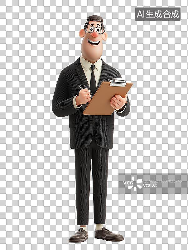 【AI数字艺术】校长3D角色图片素材