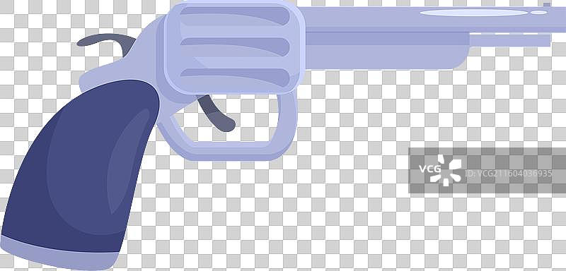 短管左轮手枪指向右侧面部右图片素材