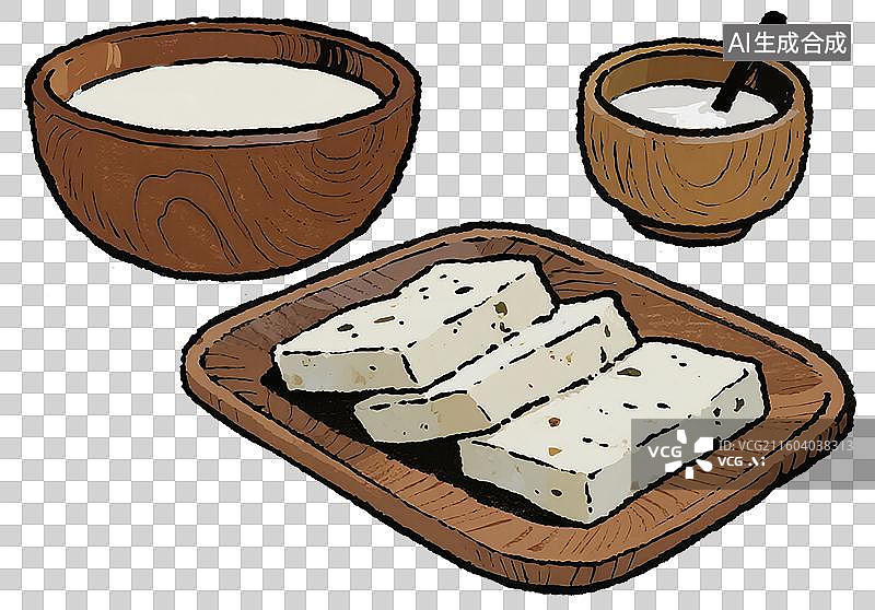 【AI数字艺术】内蒙古奶豆腐图片素材