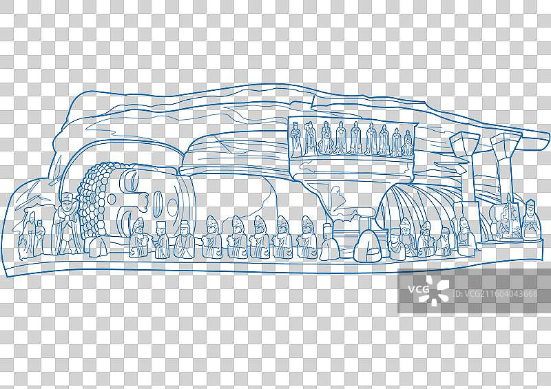 大足石刻重庆著名知名景点图片素材