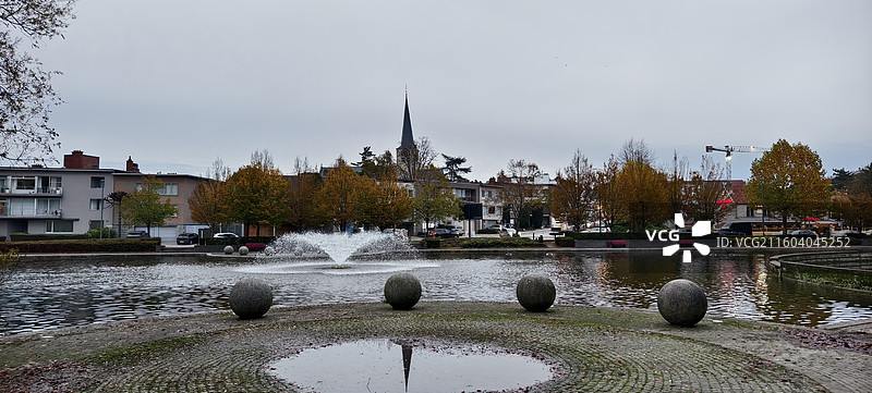 比利时布鲁塞尔，扎芬特姆小镇中央公园图片素材